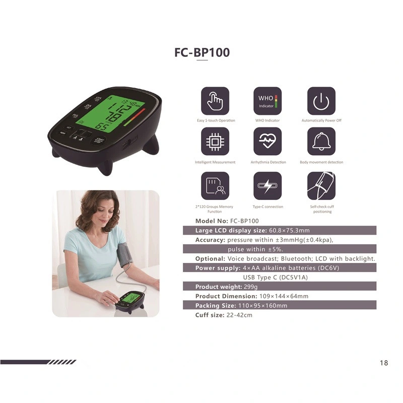 Health Care Products OEM Digital Bp Monitor Bp Machine Medical Arm Digital Blood Pressure Monitor