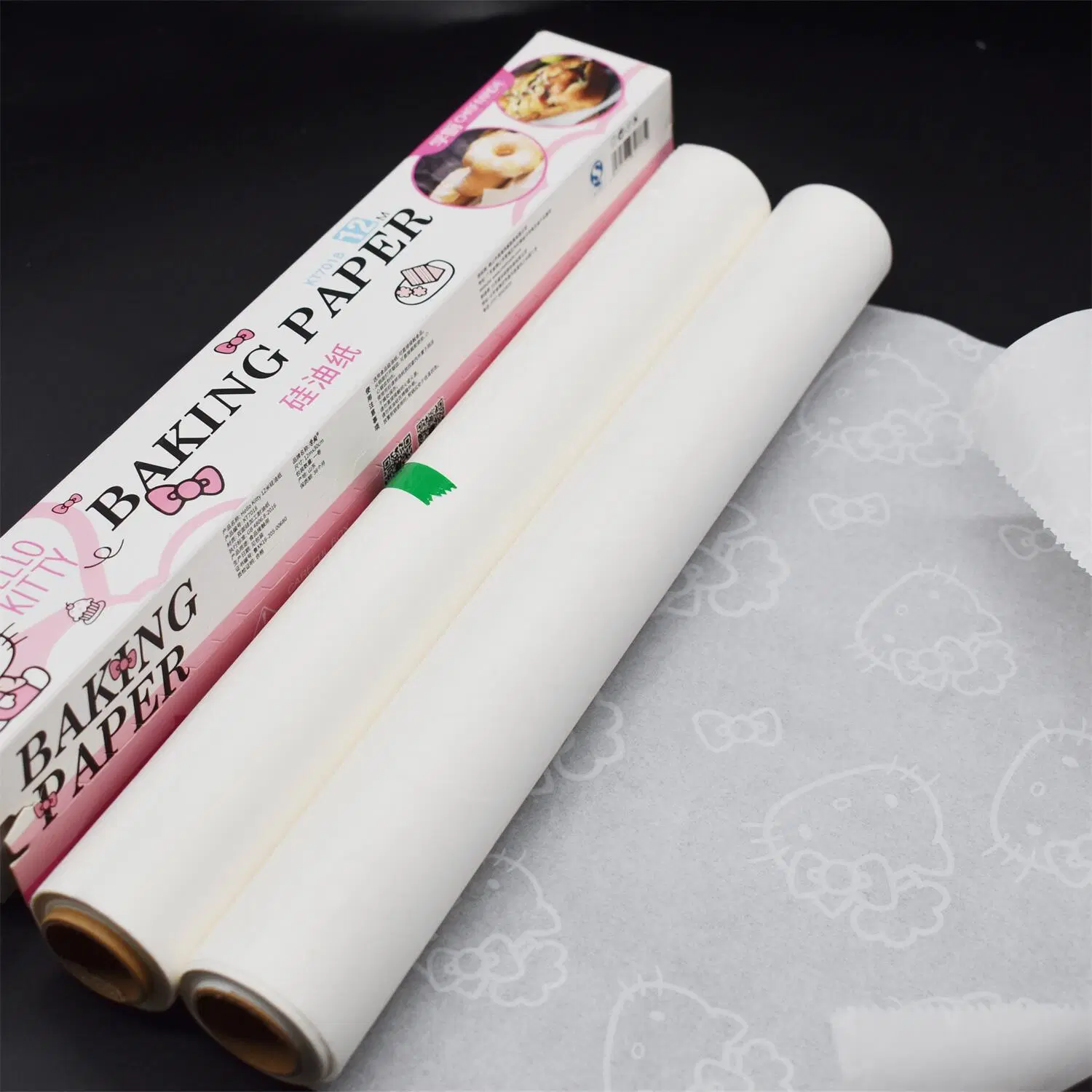 Hello Kitty recubierto de silicona impreso personalizado el bicarbonato de Papel pergamino