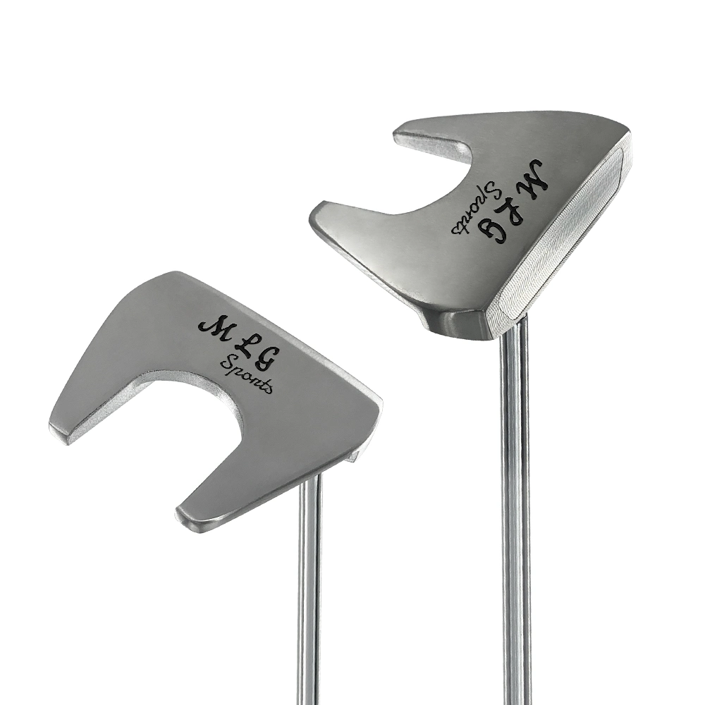 Maceta OEM Putter personalizado de palos de golf de la mitad de acero inoxidable CNC molido Golf Putter jefe