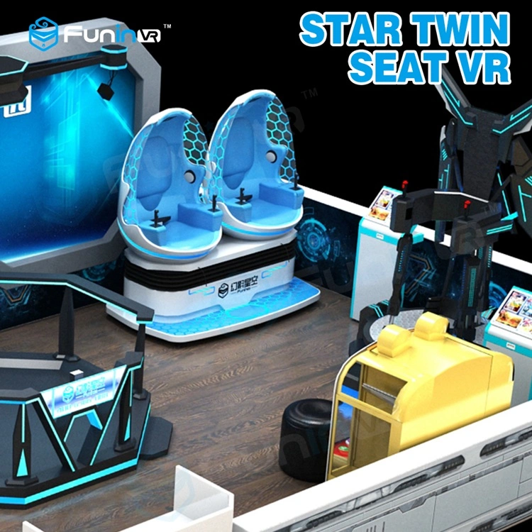 2 Seats 360 Degree Theme Park Equipment 9d Vr Gaming Simulator