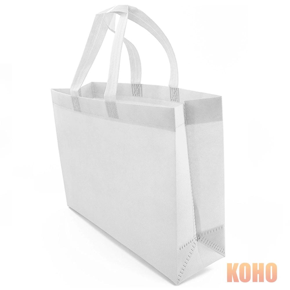 Sac fourre-tout en tissu non tissé personnalisé en gros, réutilisable et promotionnel, sac de courses en tissu non tissé laminé en PP.