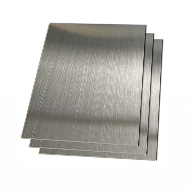 Brushed Stainless Steel Sheet for Hotel Decoration 201 202 304 304L 316 316L