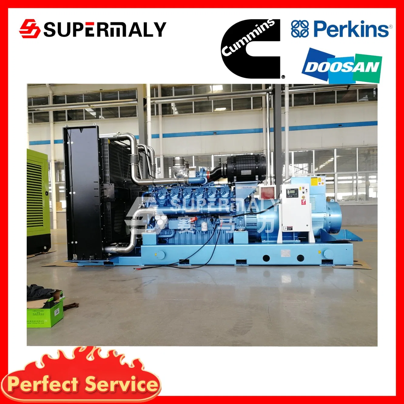 2000kw 10.5kv 1200rpm Gas Generator Set Natural Gas Liquefied Natural Gas Compressed Natural Gas