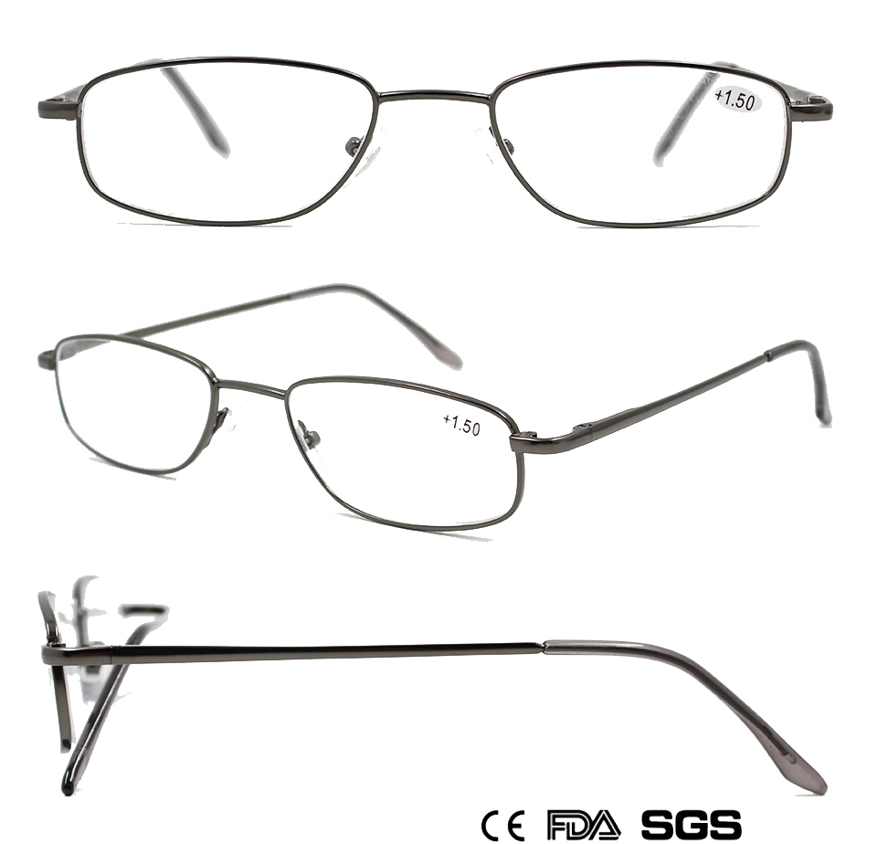Metal Slim Line Readingglasses with Spring Temple (WRM901019)