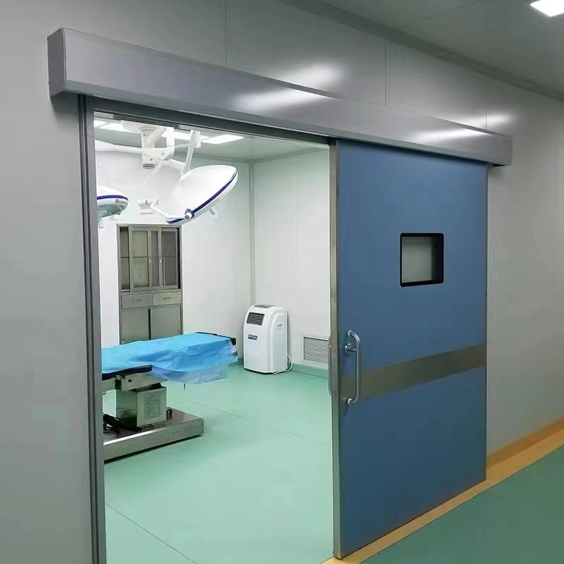 Fireproof PPGI Stainless Steel Cleaning Sliding Door for Foof Industrial Cleanroom