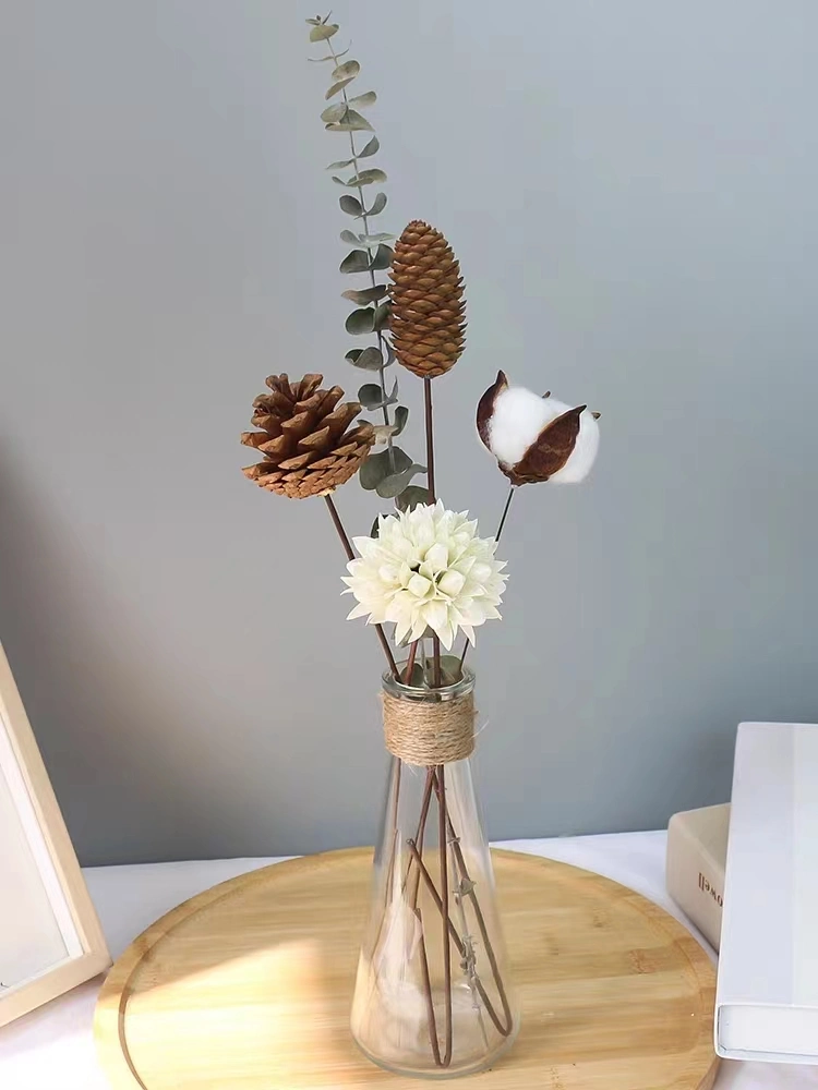 Natural Handmade Dry Flower with Cotton Eucalyptus for Home Decoration