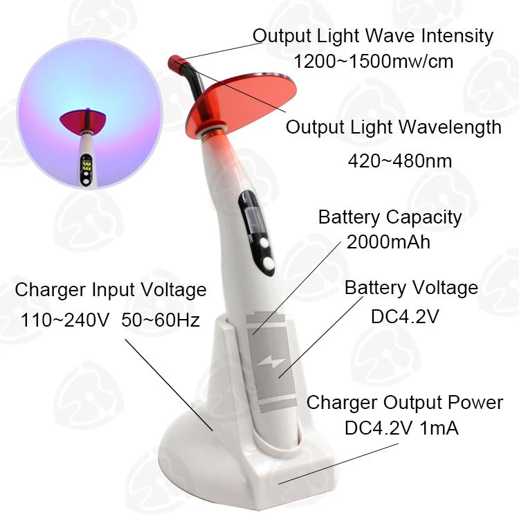 Wireless Portable Top Sale Dental Plastic LED Curing Light