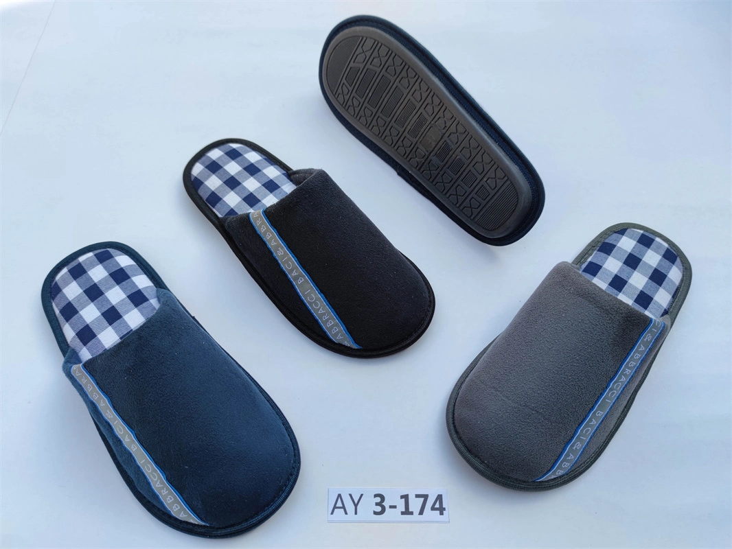 All Seasons Textile Comfortable Indoor House Men Slippers