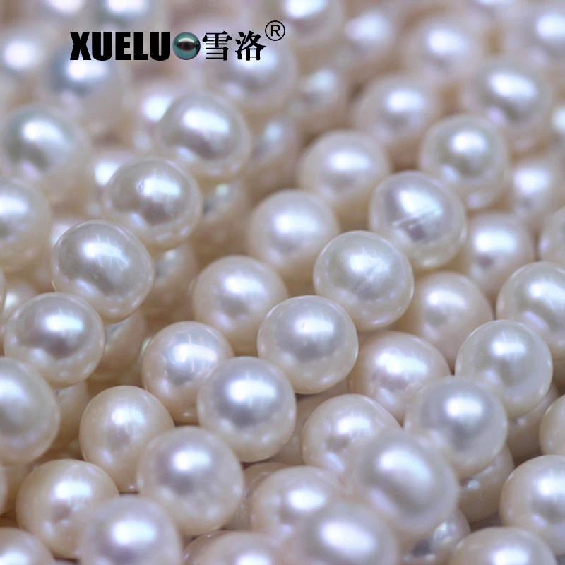 AAA de 8-9mm la ronda de buena calidad de Perla cultivada de naturales de la granja de perlas de agua dulce, Zhuji Pearl (XL180101)