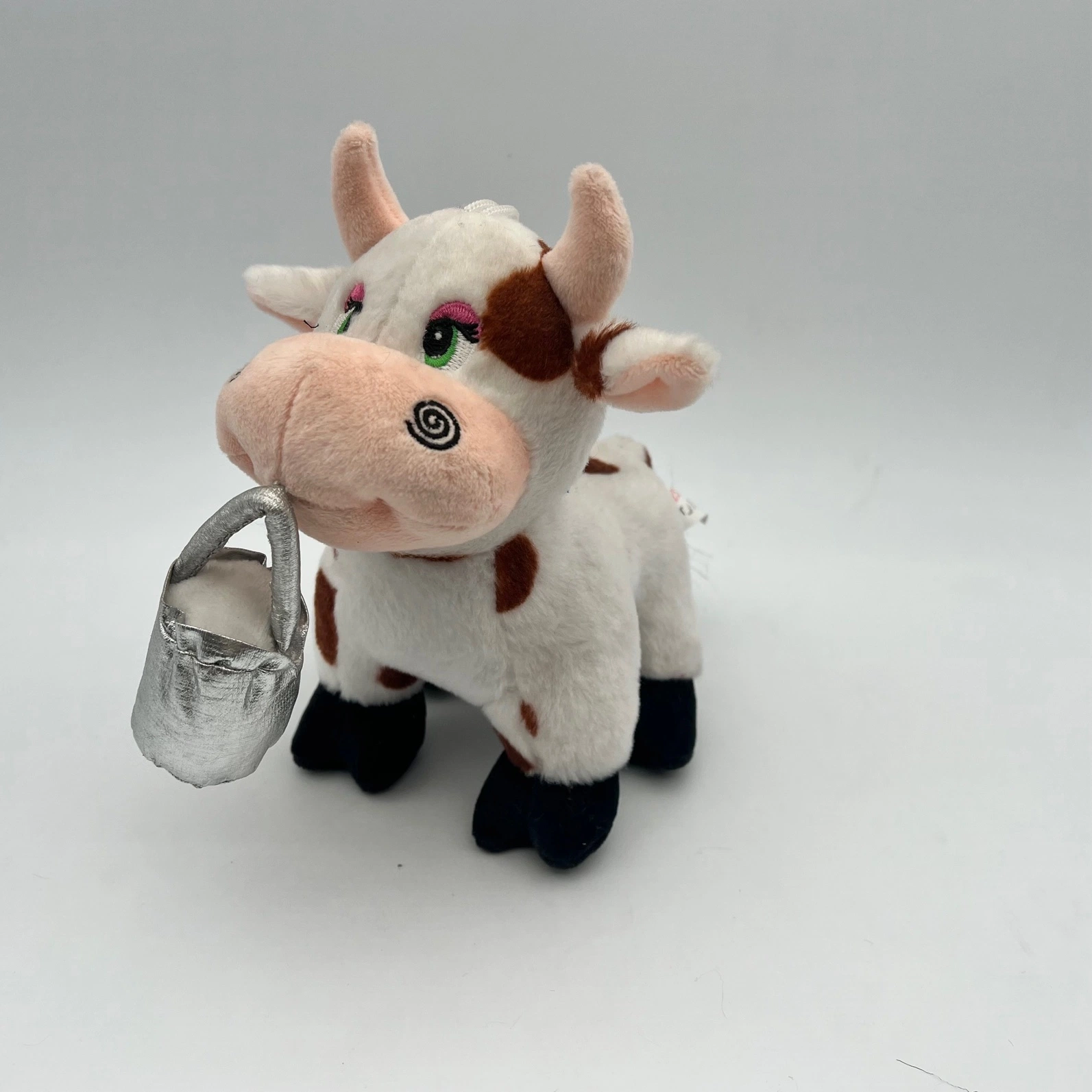 100% PP Cotton Velboa Soft Animal Toy Plush Cow Mascot Toys Factories in Guangdong