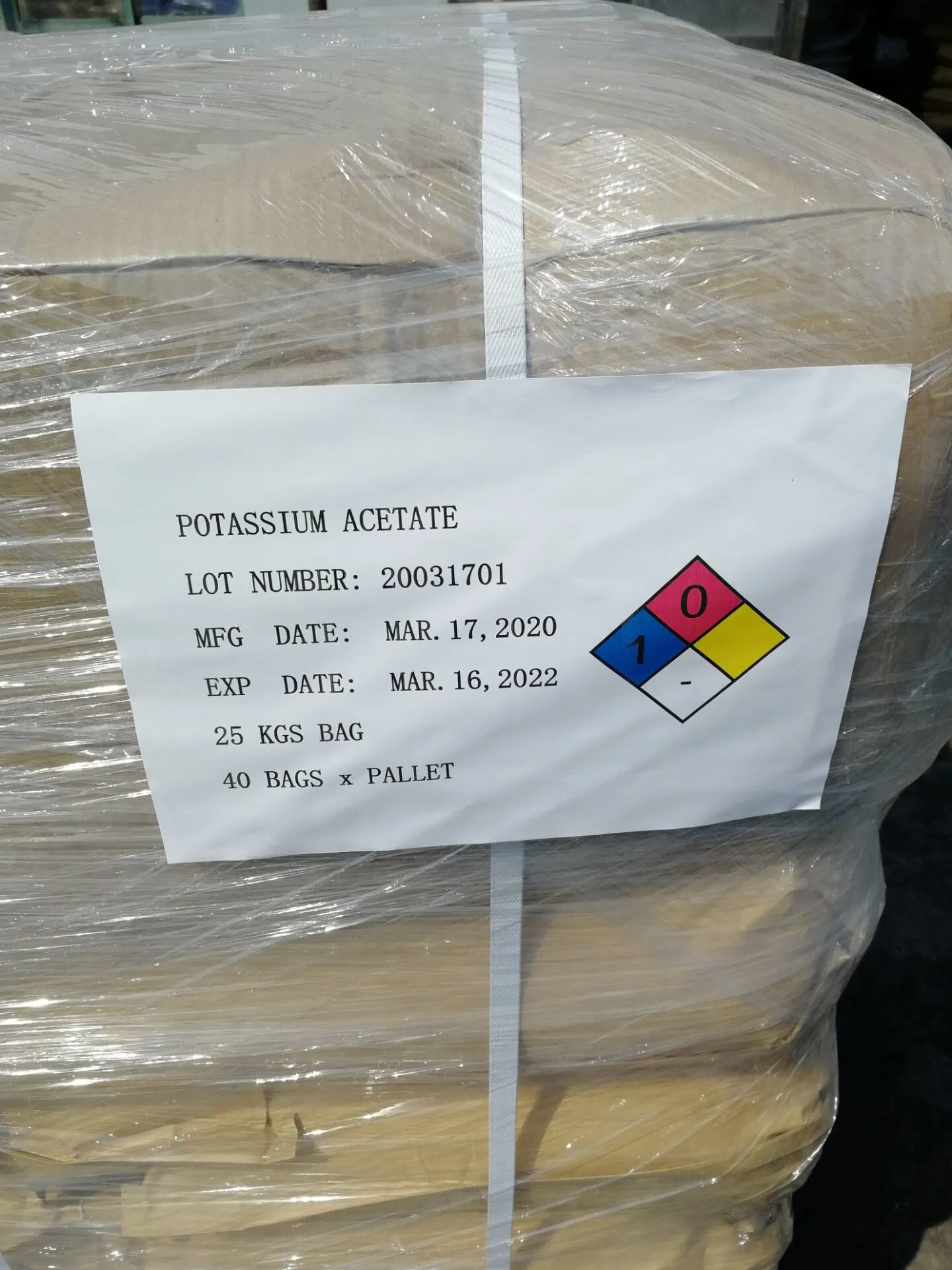 CAS 127-08-2 potasio ACETA Acetato de potasio en polvo de grado alimentario/industrial Anhidro