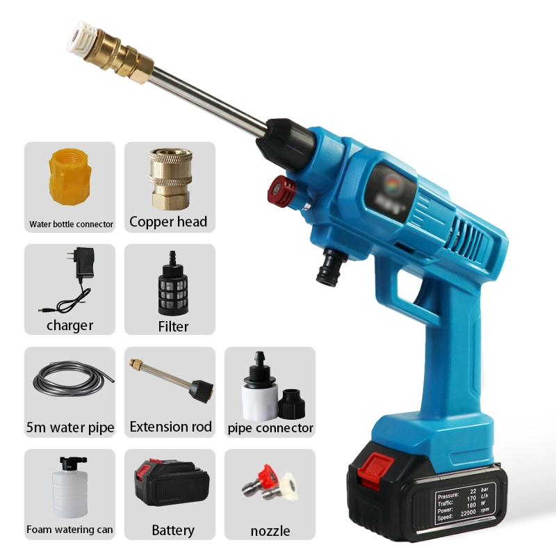 88vf Electric Brushless Cordless Garden Water Guns Carpet Cleaners High Pressure Car Washer