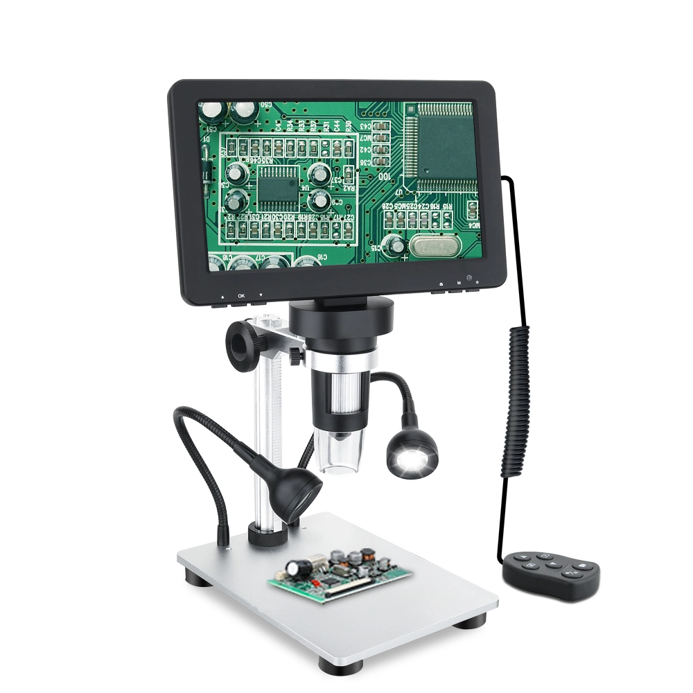 Gvda 50-1200x microscopios electrónicos de vídeo de soldadura de amplificación de continuo la Lupa microscopio digital para la reparación de PCB Teléfono