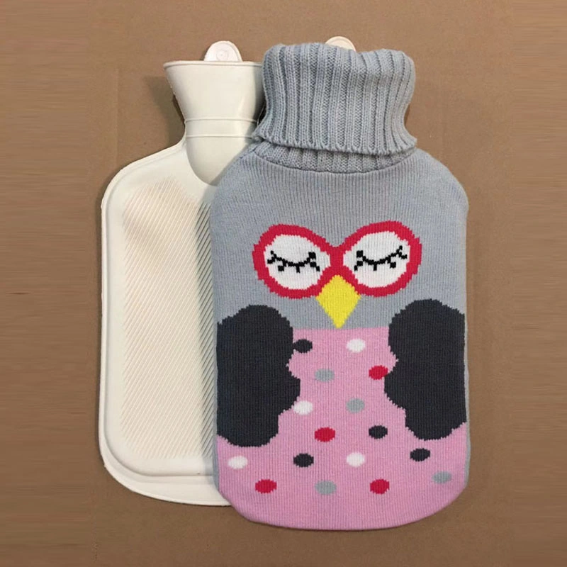 Cheaper 18years Manufacture Price Soft Warm Fashion Hand Warmer Warmming Cover Pack Electric PVC Silicone Natural Rubber Relaxing 2000ml 2L Hot Water Bag Bottle