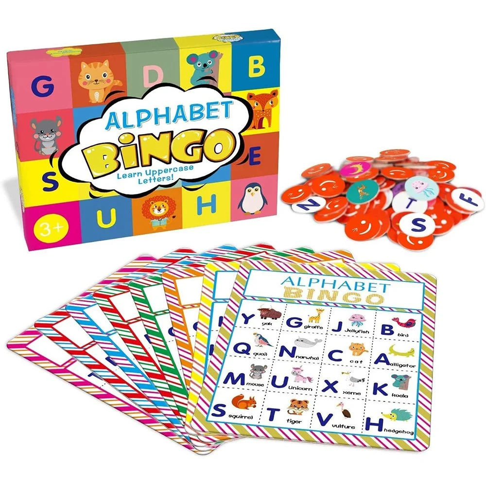 Educational ABC Letters Animals Paper Game Card