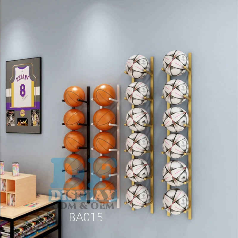 Wall Mounted Sports Ball Storage Basketball Soccer Volleyball Storage Display Stand Rack