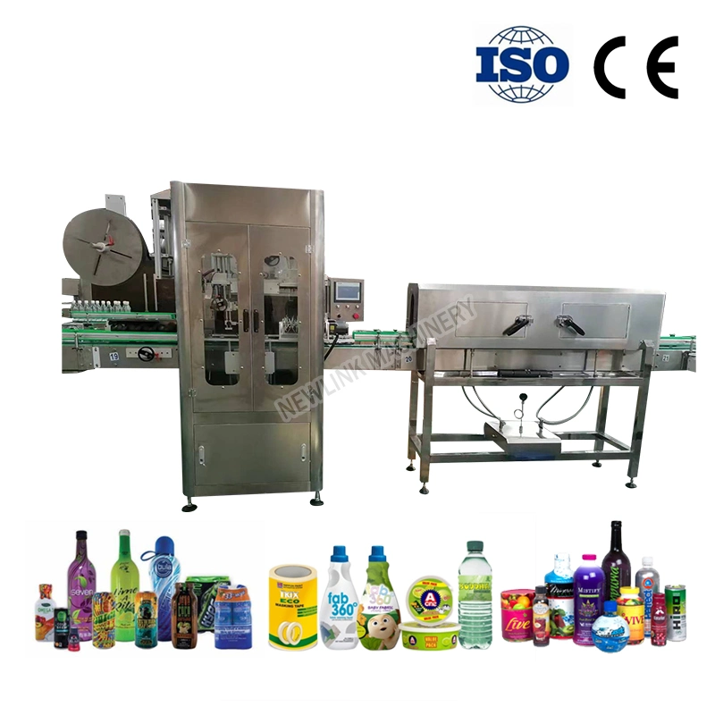 Labeling Machinery Sleeve Labeling Machine Shrink for Sleeving and Shrinking Bottles Aluminum Cans Metal Tin Cans Pet /PVC Material Label