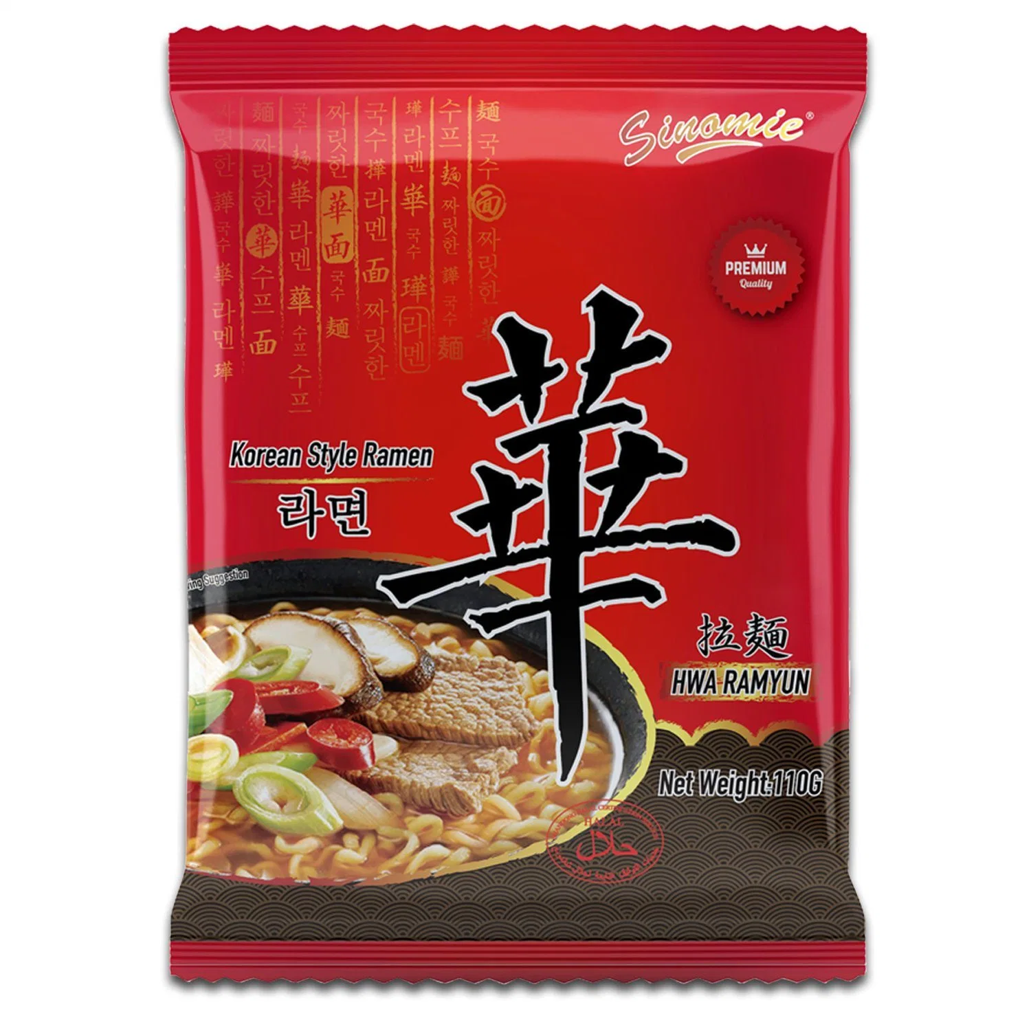 Fabricante fornecer popular saudável boa qualidade Hwa marca Halal Instant Massa coreano Ramen alimentos Instant noodles