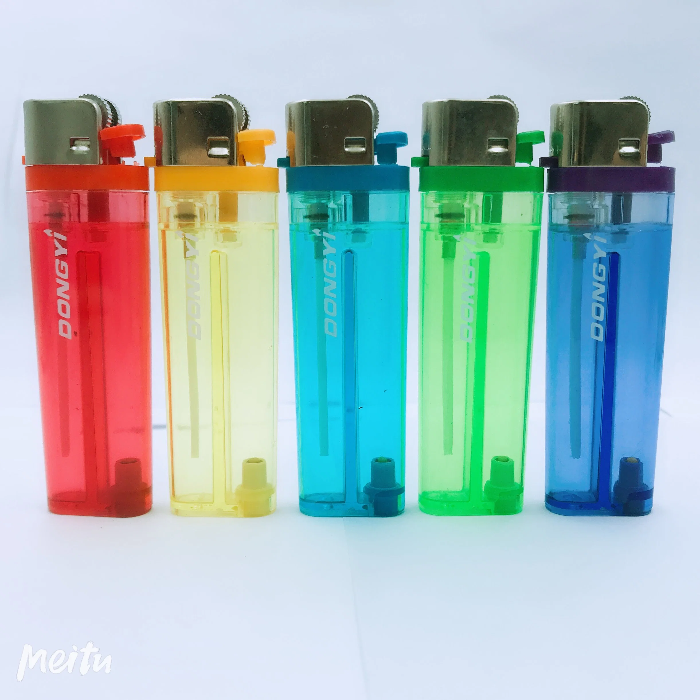 Wholesale/Supplier Cheap Gas Plastic Encendedor Custom Cigarette Disposable Transparent Lighter