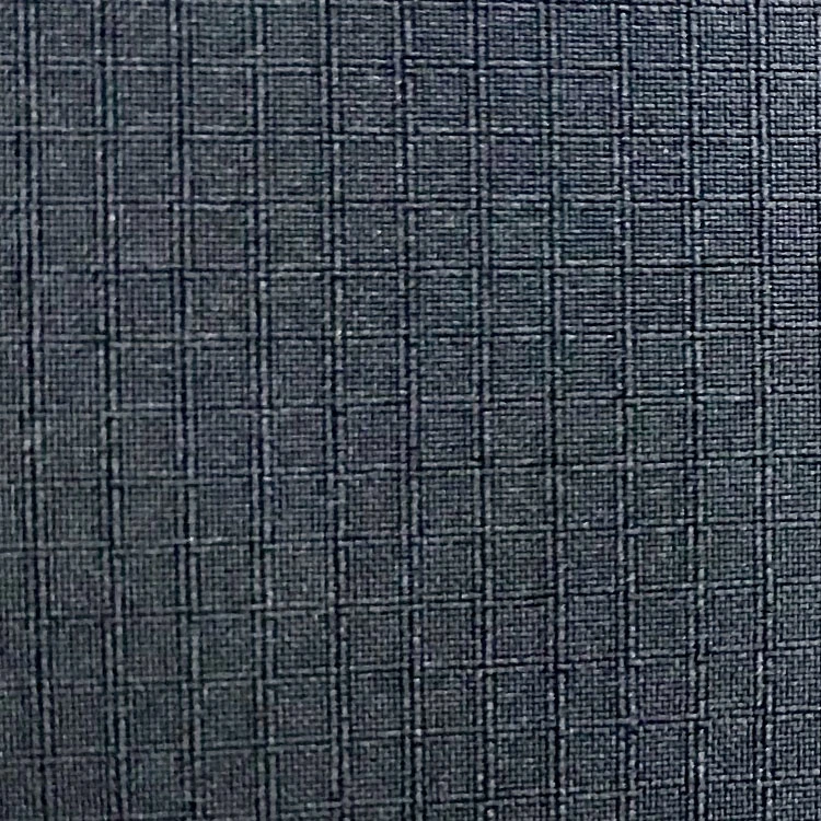 China Manufacturer 75D Double-Line Check Four-Way High Stretch Dark Blue Polyester Fabric Hot Products Garment Clothing