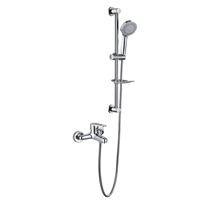 Bathroom Hot and Cold Shower Mixer Two Fucntions Simple Shower Set with Bathtub Faucet and Shower Head