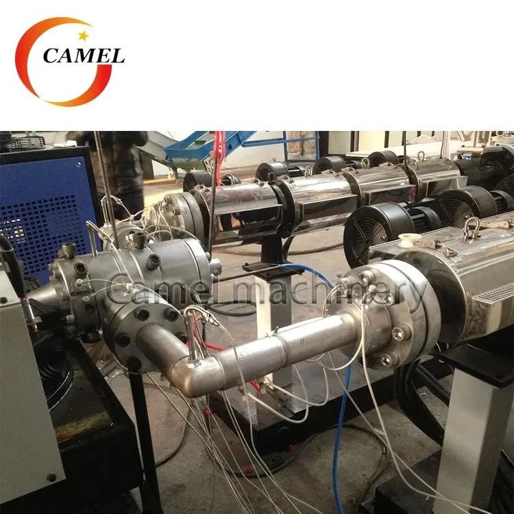 China Manufacturer HDPE/PP Horizontal Type Double Wall Corrugated Pipe Extrusion Line