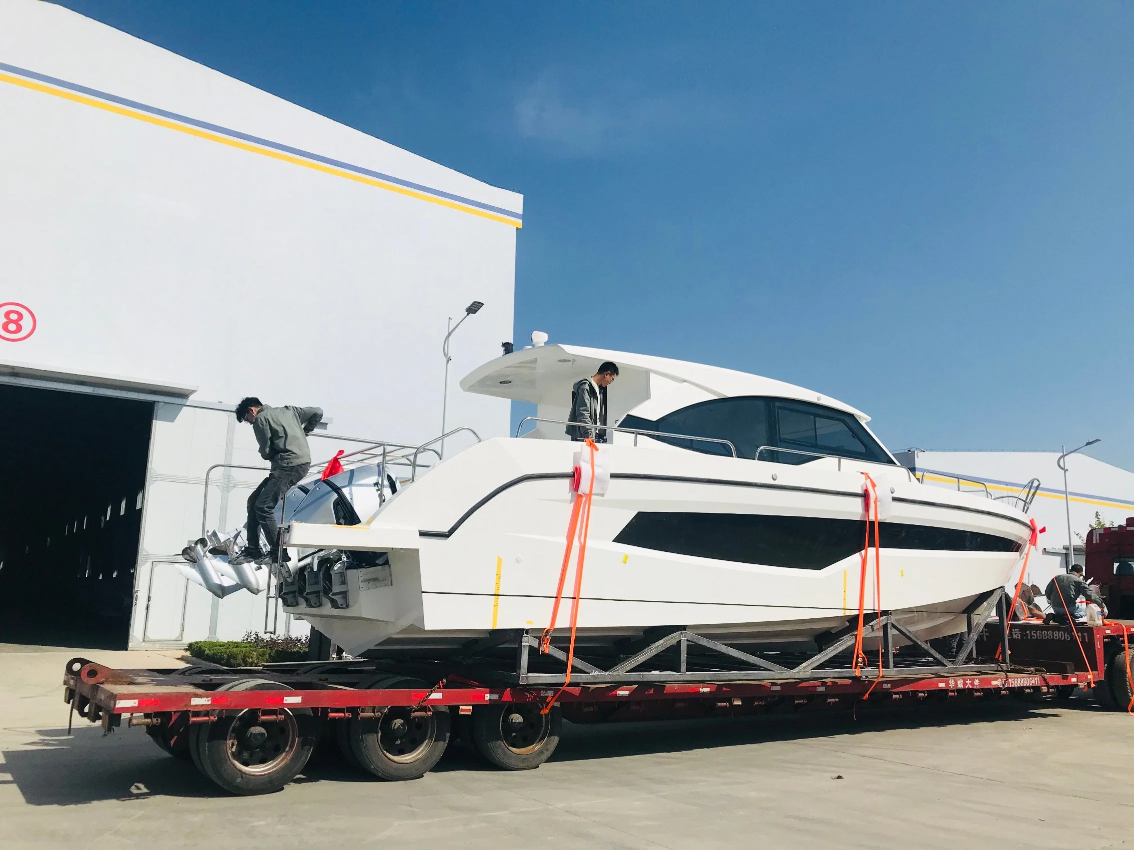 46FT 14m fibra de vidro motor Yacht Pesca embarcação / velocidade Barco / resgate barco para 12 pessoa