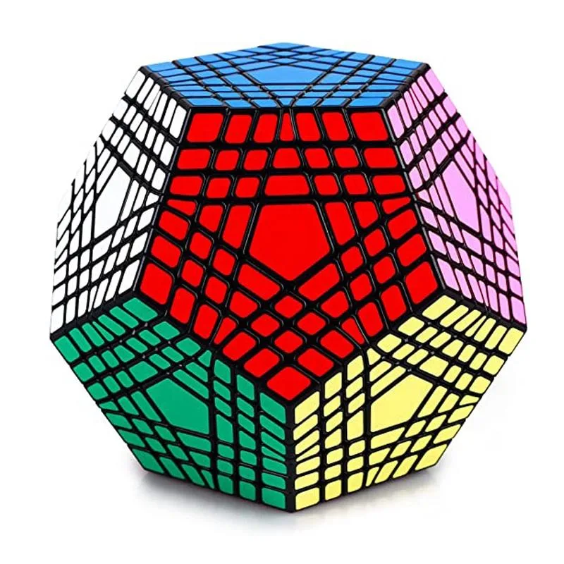 Shengshou Puzzle Fidget Toys Teraminx Magic Cube Megamin Speed Cube 7X7 for Kids Adults Cube