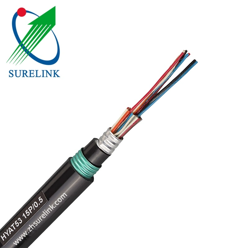 Outdoor Directly Buried Hyat Duct Aerial Fiber Optic Telephone Communication Telecom Cable