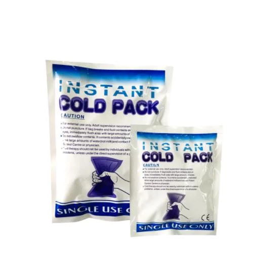 Instant Cold Pack Portable Ice Pack لا توجد الثلاجة الباردة التي يمكن التخلص منها العبوة