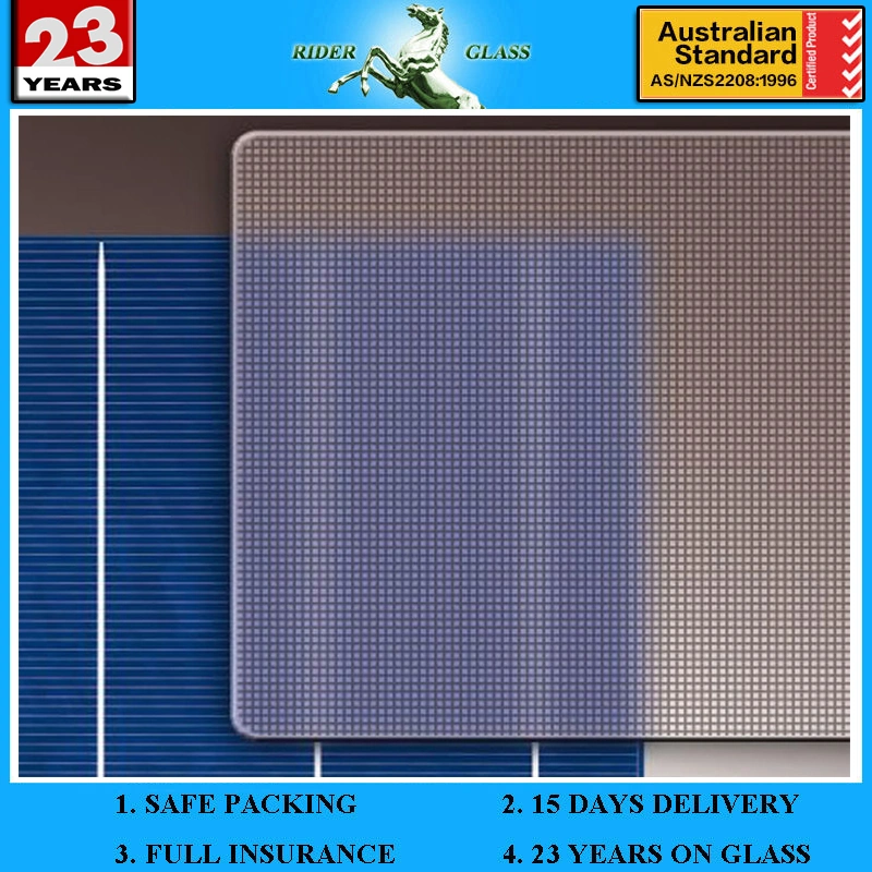 3.2-4mm Ultra Clear Solar Glass Panels with En12150-1