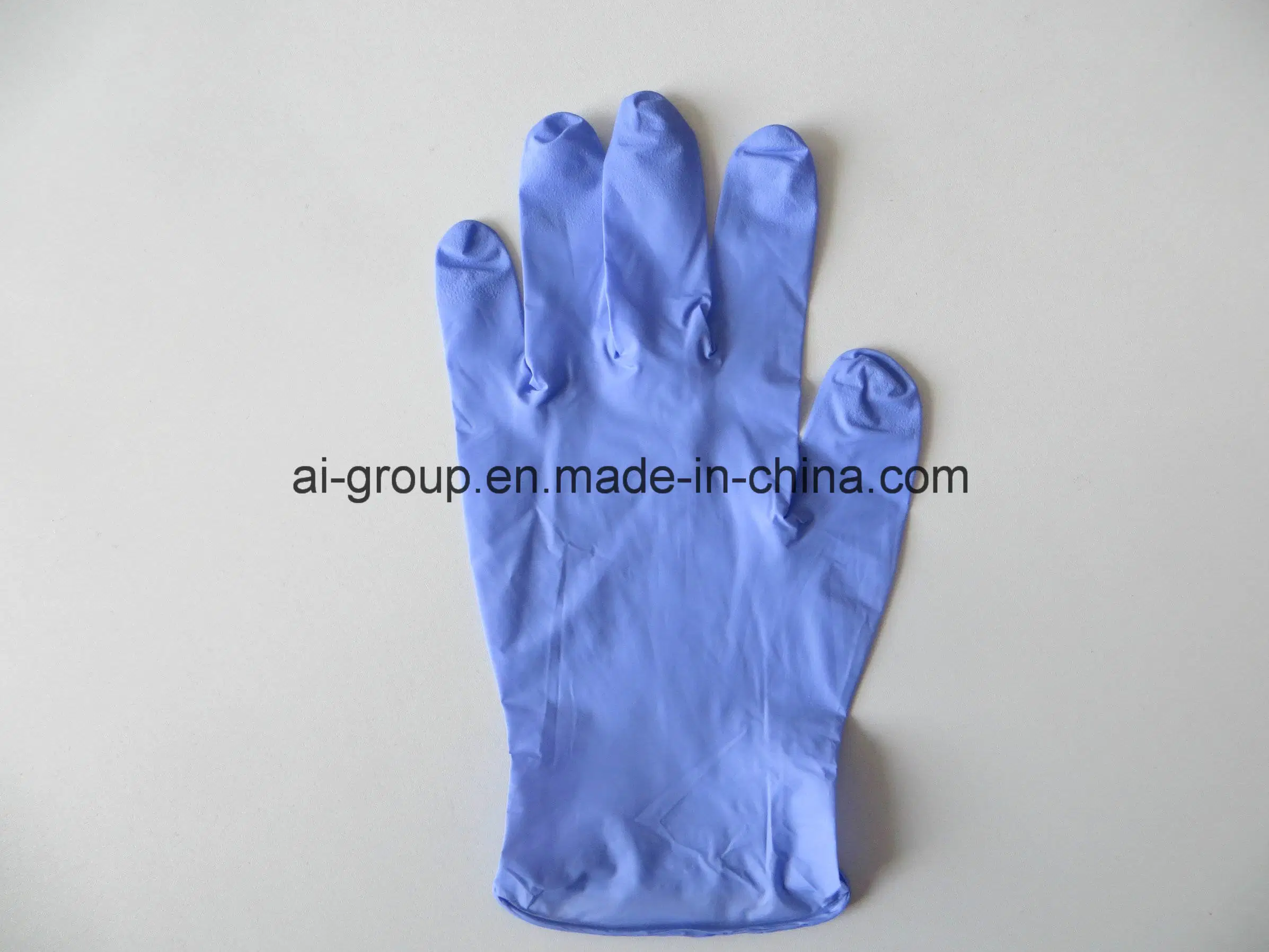 Purple Nitrile Exam Wholesale/Supplier Disposable Latex Vinyl Safety Examination Protective Glove Powder Free or Powdered with USP Absorbable Corn Starch