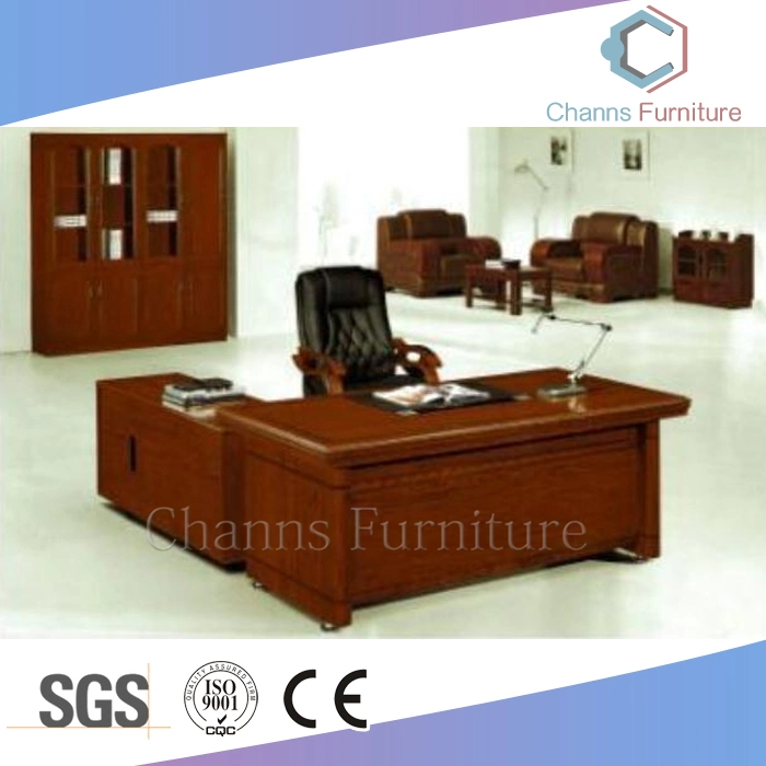 Populares folheado de madeira horas Fácil Instalação Mesa de escritório mobiliário de madeira sólida (CAS-VA11)
