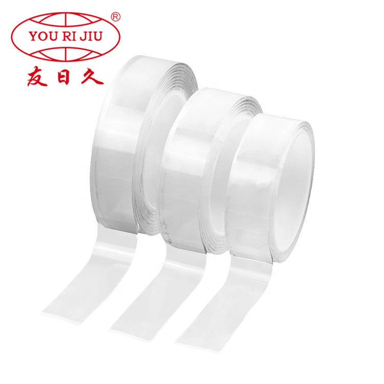 30% de descuento Yourijiu Removable Waterproof transparente High Bonding Adhesive Blanco Cinta acrílica de doble cara de película roja PE transparente de papel