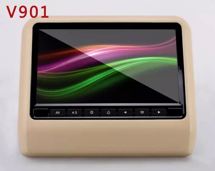 Auto Extenal Headrest DVD Player Full Function HD Screen de 9 polegadas