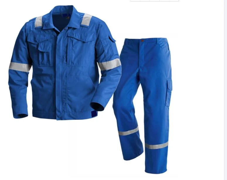 Spring Autumn Workwear Polyester Cotton Big Pocket Auto Repair Suit Work Clothes