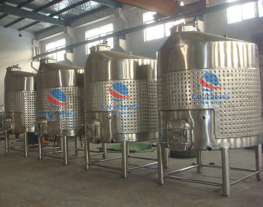 Stainless Steel Cooling Jacket Liquor Fermentor Vessel