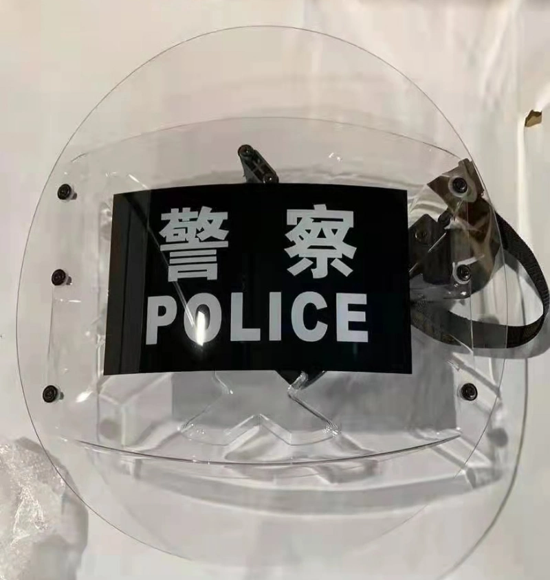 Lightweight Transparent Round ABS/Polycarbonate Anti Riot Protect Shield