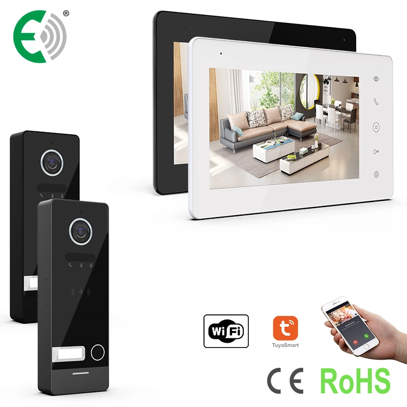 7 Inches UTP/IP WiFi Touch Screen Home Security Video Doorphone Interphone