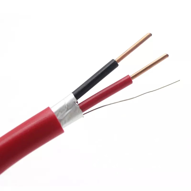 UL1424 listado 2core 4core 12AWG 14AWG 16AWG 18AWG 22AWG 24AWG Resistência ao fogo de segurança torcido impermeável LSZH PVC casaco blindado/não blindado fogo Cabo de alarme