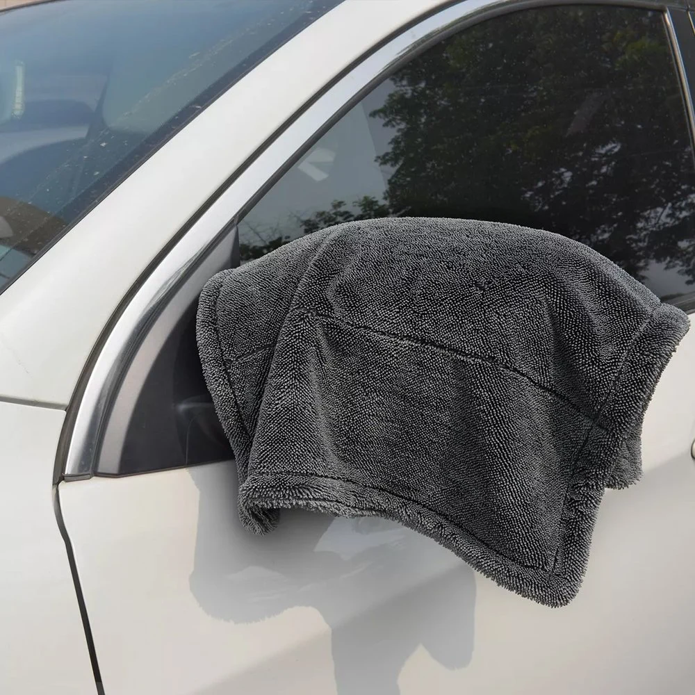 2022 Mejor calidad de la felpa Toallas de microfibra de torsión de la prima de lazo trenzado toalla para secar la limpieza de microfibra silla de coche Quick-Dry toalla lavar