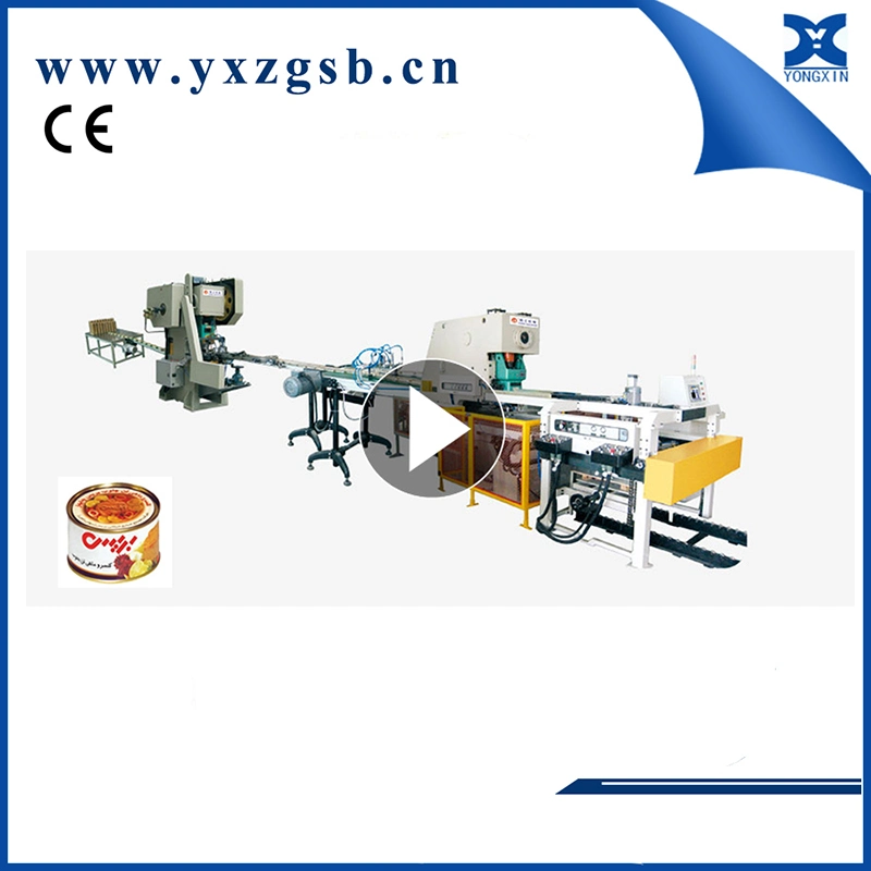 Automatic Tomato Tuna Sardine Food Tin Can Production Line