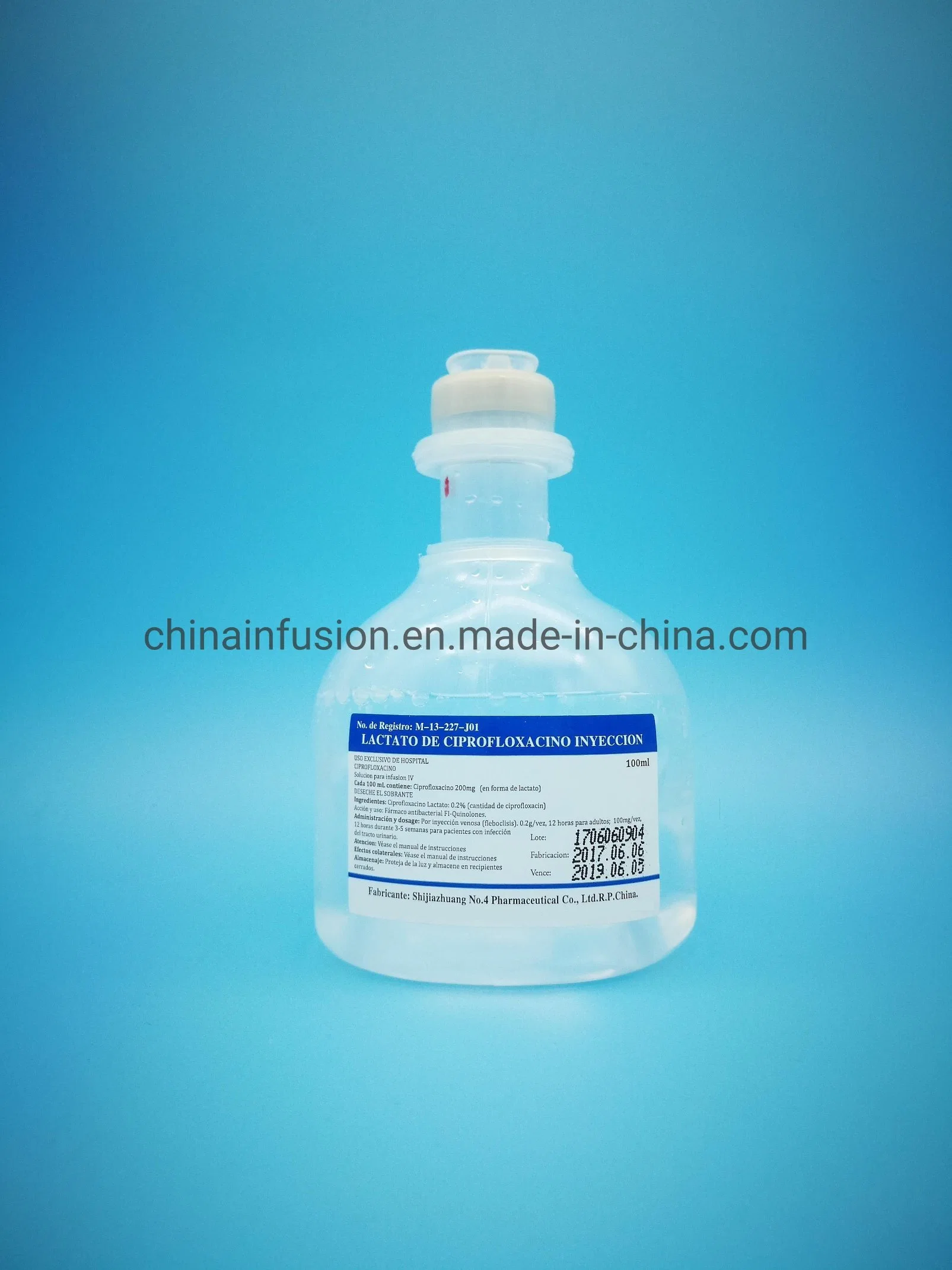 Ciprofloxacin Lactate Injection GMP Manufacturer Supplier