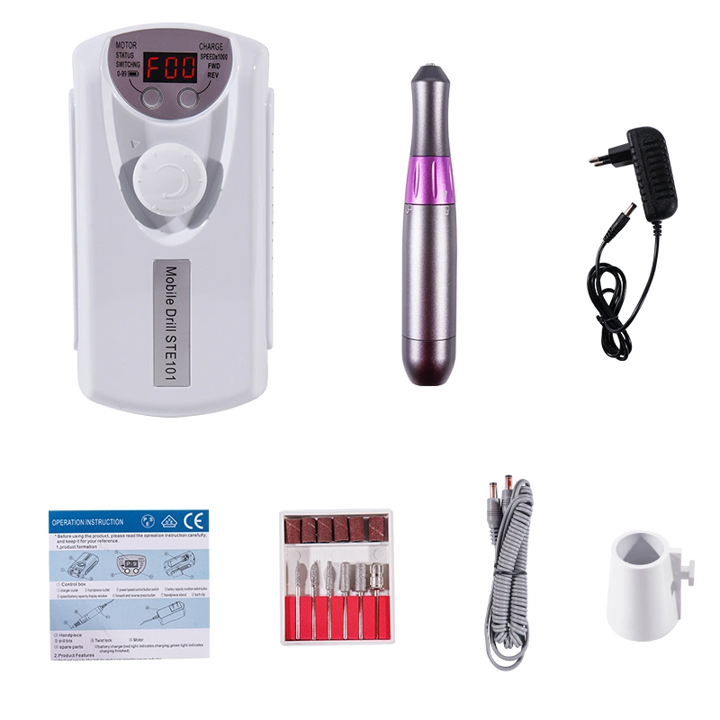 Portable Japanese-Style Electric Nail Drill Nail Surface Rechargeable Nail Drill