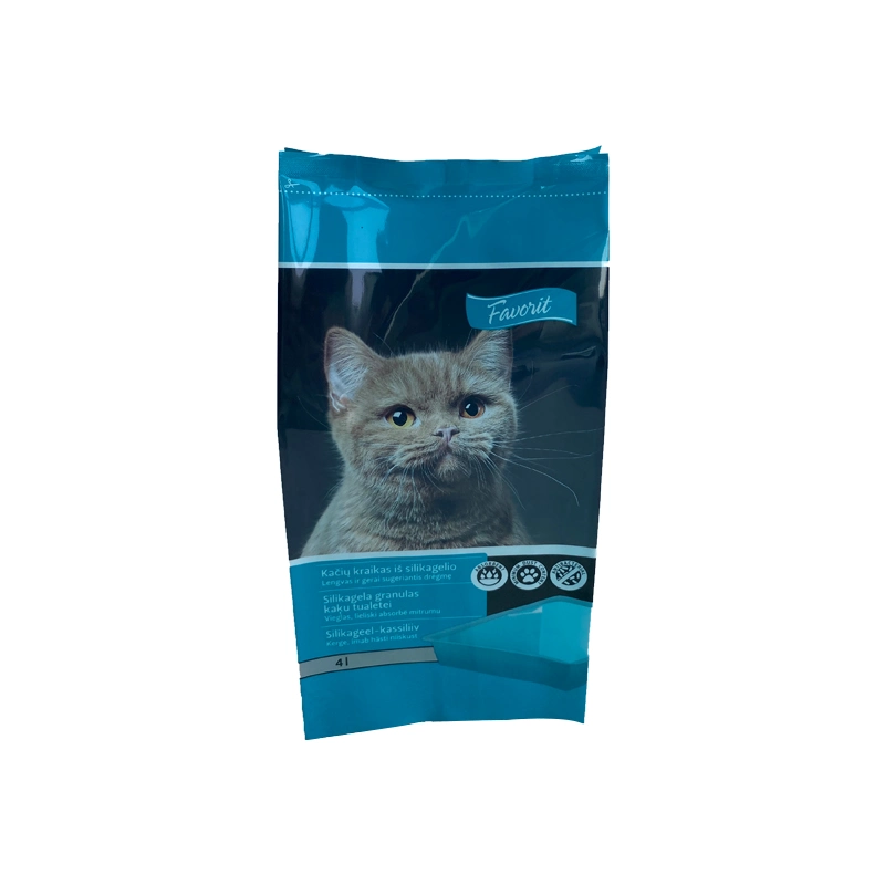 Les emballages en plastique à fermeture à glissière la litière pour chat Pet Products sac poubelle