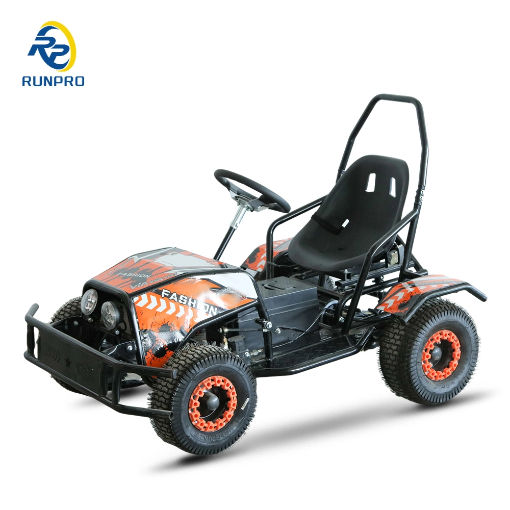 Buggy Electric Go Kart 800W Motor sin escobillas batería de plomo ácido Transmisión del eje