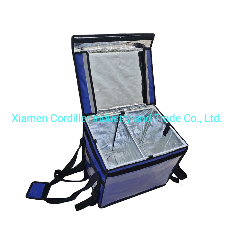 Bike Carrier Food Delivery Bag Aluminium Heated Pizza Coffee Thermal in Cooler Bags Leak Proof Insulated Food Delivery Bag