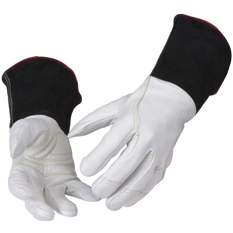 High Dexterity Leather Maximum Heat Resistance Electric TIG Welding Gloves