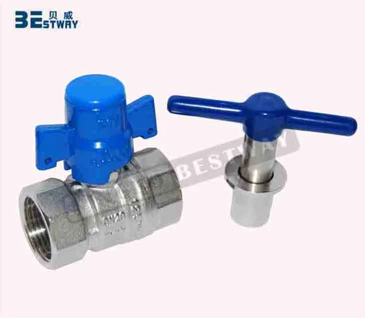 Good Market Brass Lockable Ball Valve for Water Meter with Magnetic Lock