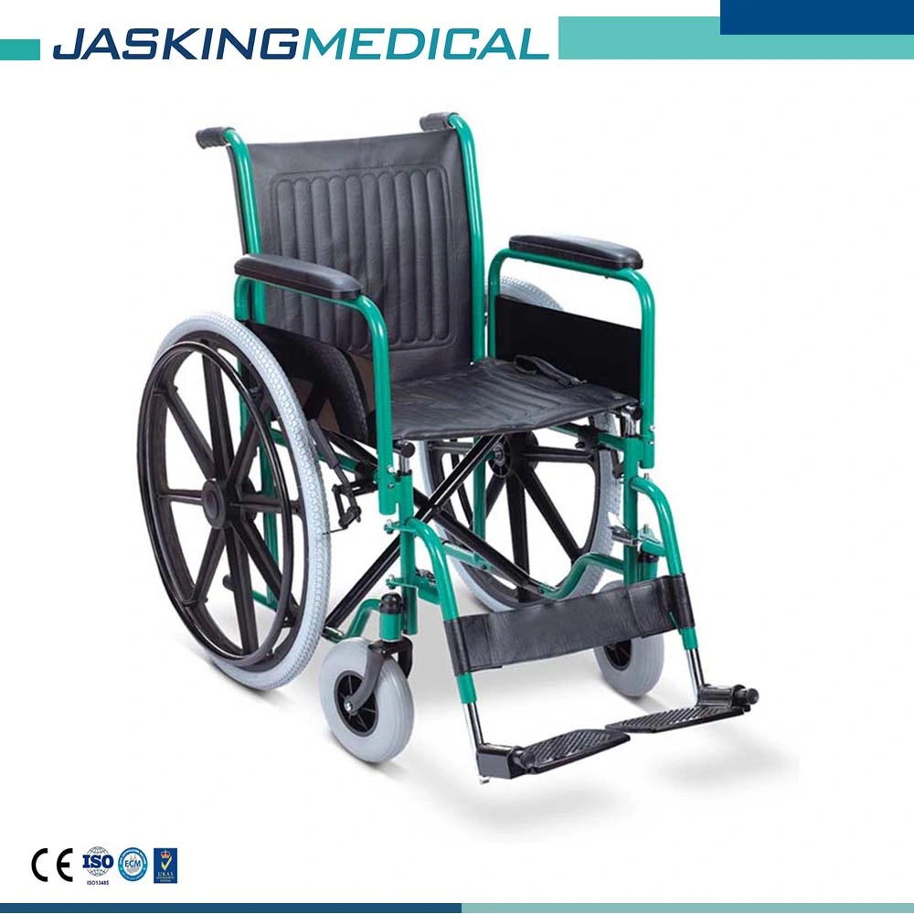 Lightweight Transit Powder Coating Steel Wheelchair (JX-811B)